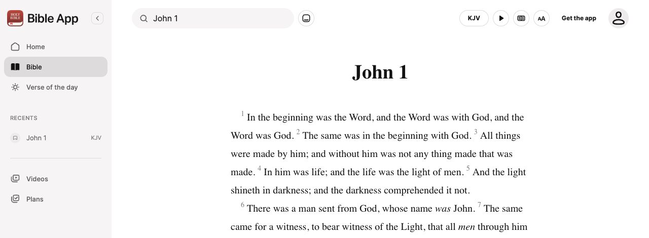 Continuous prose with reader controls